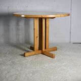 Charlotte Perriand (selection of ) for Les Arcs, pine table, France, circa 1960