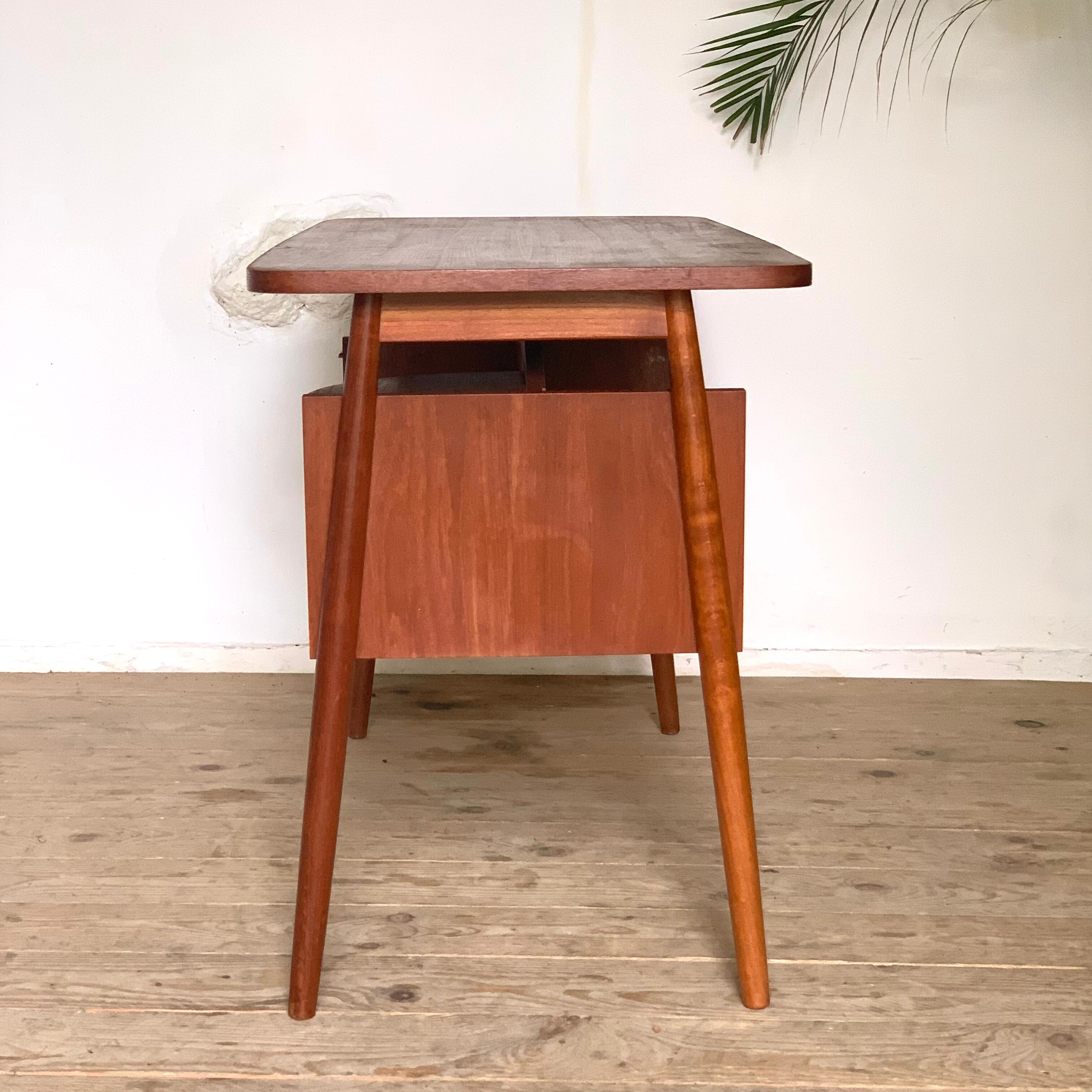 Vintage Scandinavian teak desk Gunnar Nielsen Tibergaard