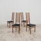 Set Da Pranzo Composto Da 4 Sedie Con Schienale A Scaletta Design 70’s
