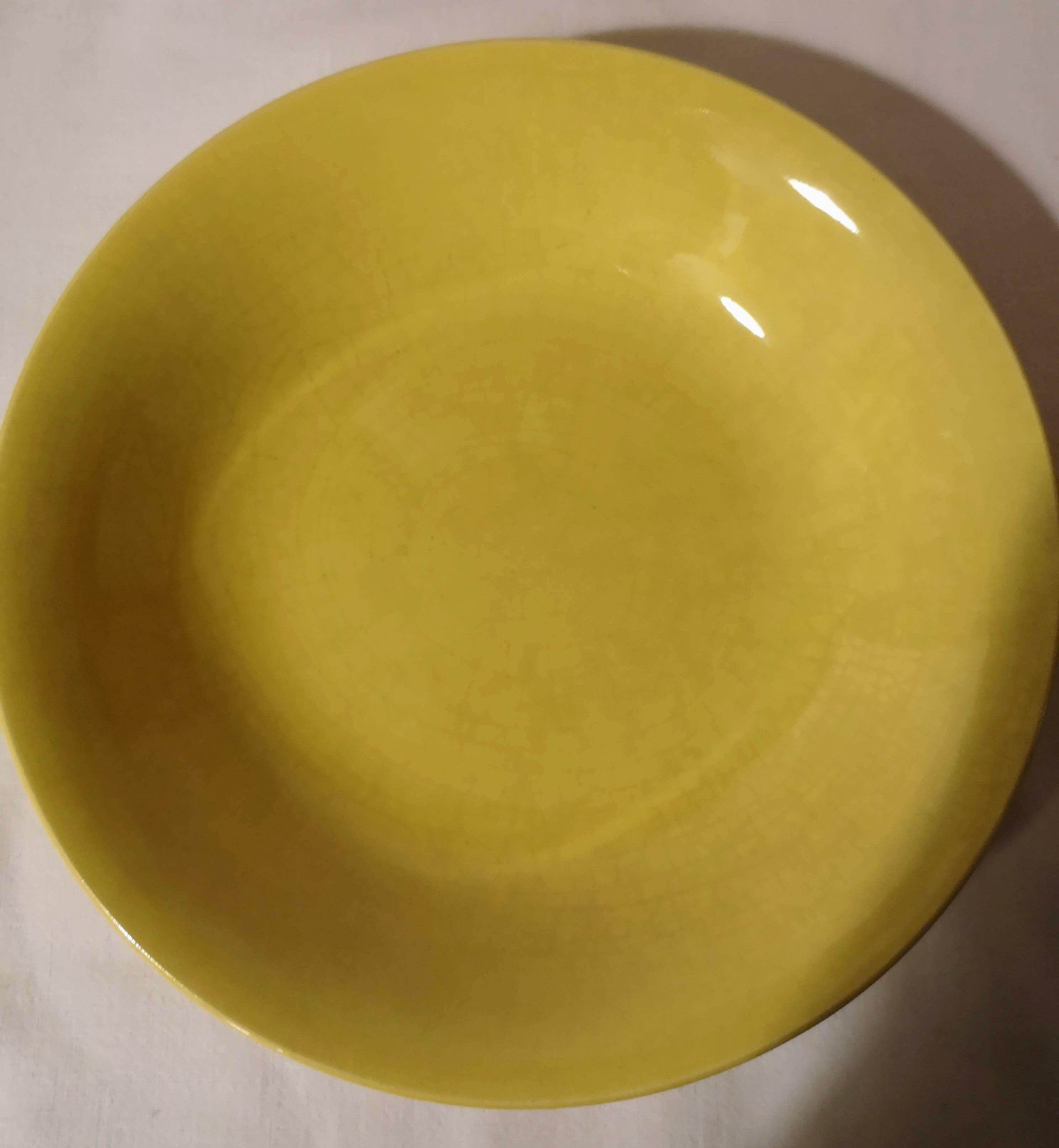 Lot 6 hollow plates Digoin Sarreguemines vintage