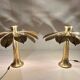Carlo Giorgi. 2 sculptural lamps/table lamps by Carlo Giorgi for Bottega Gadda, model: Ippocastano, Italy, 1970s.