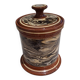 Marbled sugar bowl SARREGUEMINES