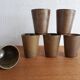 Lot de 6 verre ou tasse en grès