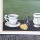 Still life with lemon Oil on hardboard