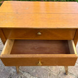 Wooden bedside table