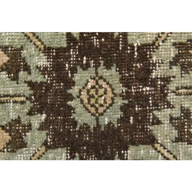 1970s Vintage Turkish Hand-Knotted Wool & Cotton Orange Runner Rug 81x386