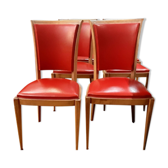 6 art-deco dining chairs