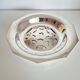 Antique butter dish in the Coquillor style, made of silver-plated metal.