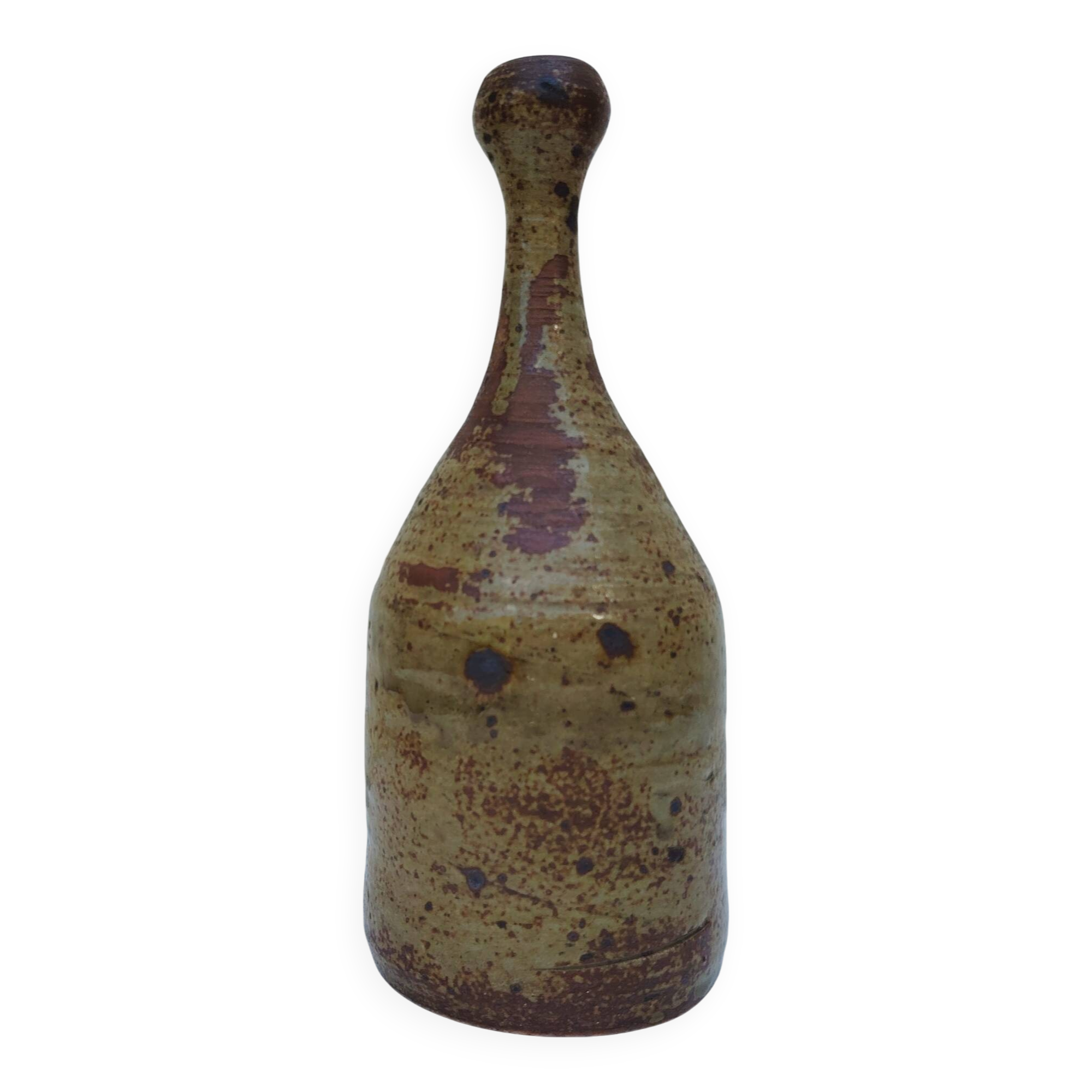 Vase soliflore grès pyrité vintage