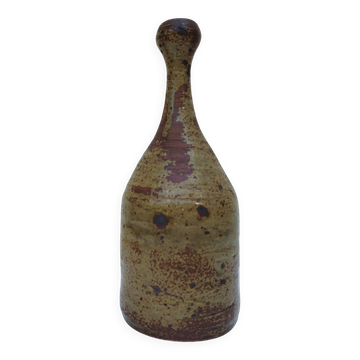 Vase soliflore grès pyrité vintage