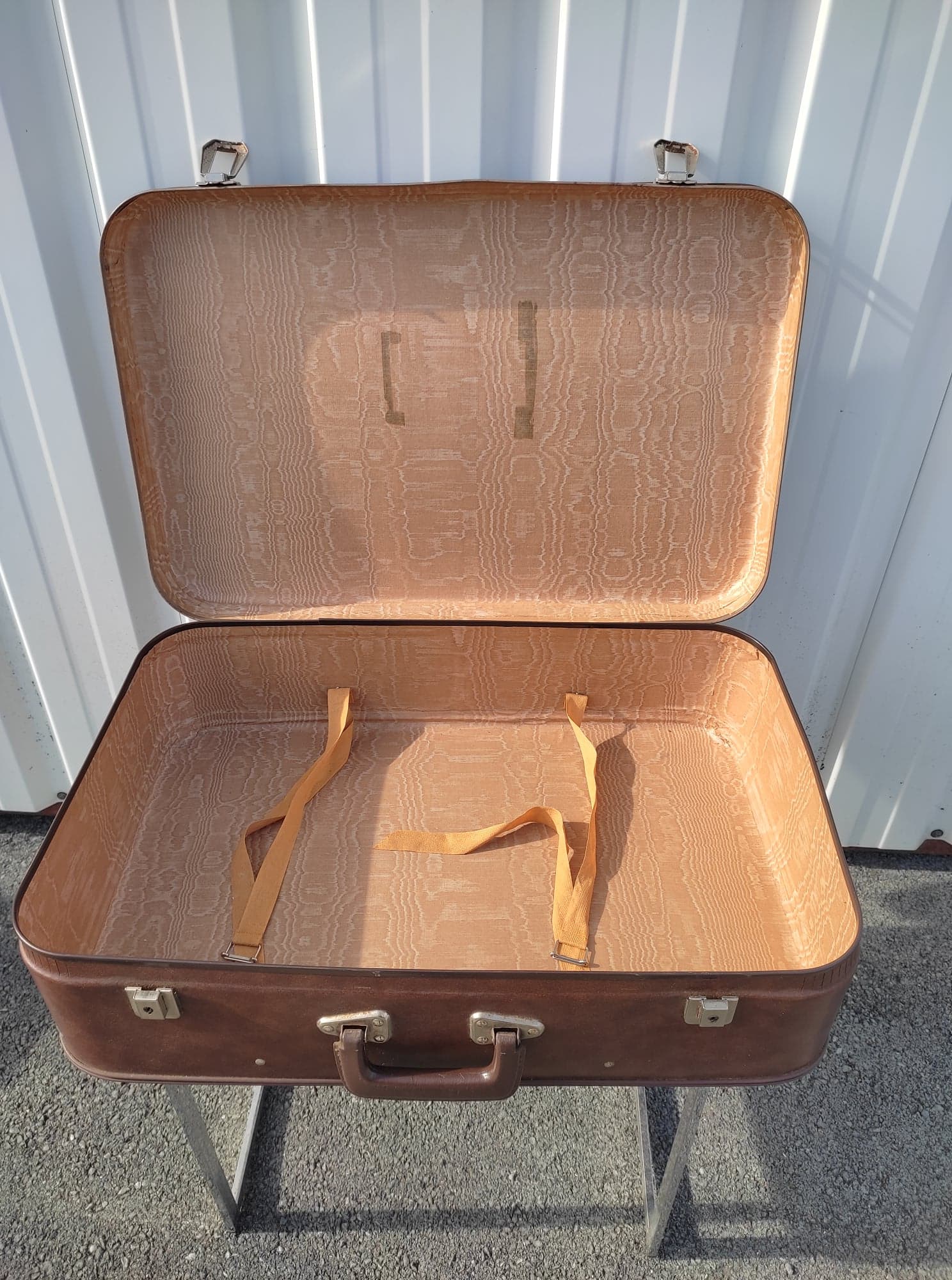 Brown vintage suitcase