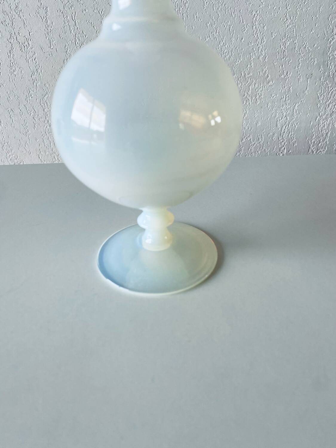 Antique white opaline vase