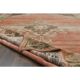 1970s Vintage Turkish Oushak Handmade Wool Cotton Red Area Rug 235x392