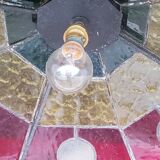 Art style stained glass suspension, diameter 58cm