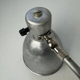 Ancienne grande lampe applique accordeon industrielle