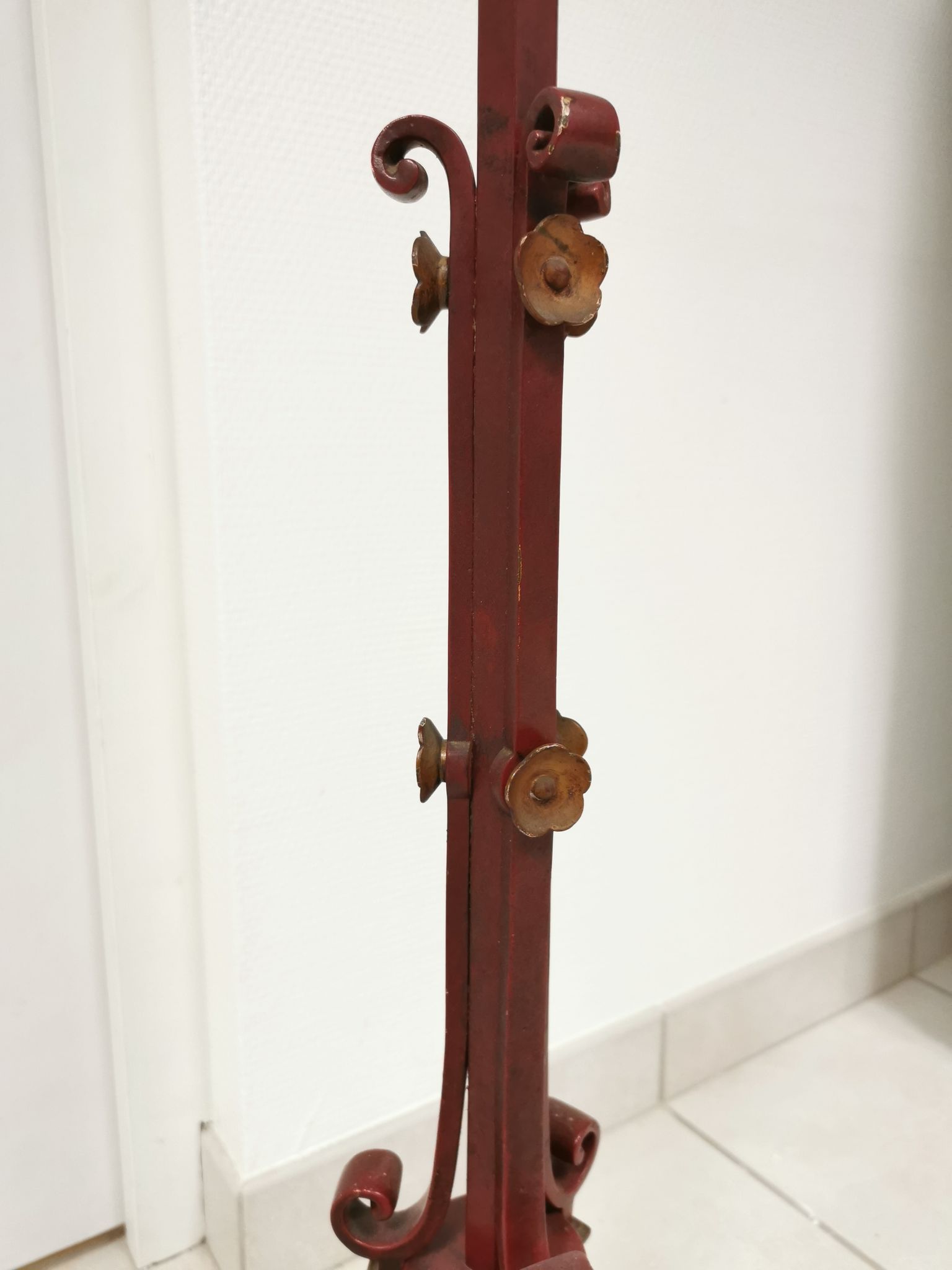 Lampadaire vintage style lampe bougeoir bouillotte