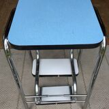 Steplady stepladder formica sky blue, 60/70s