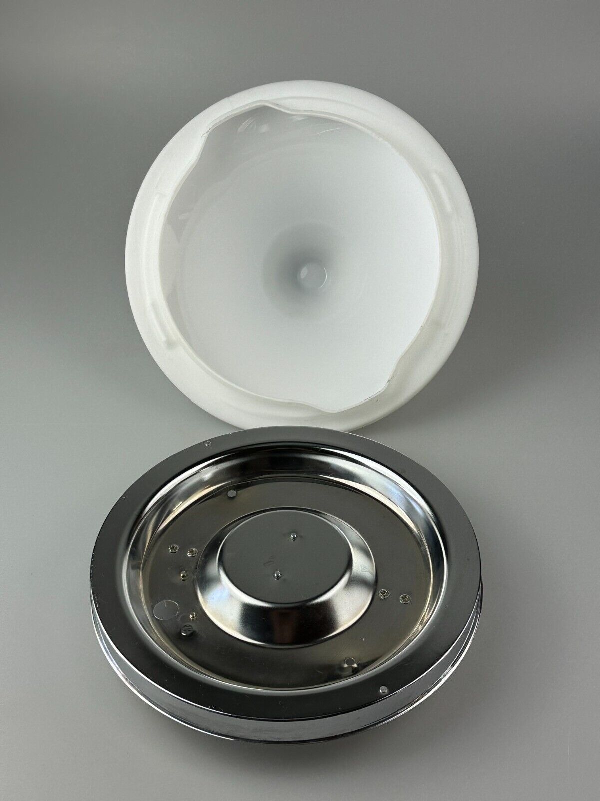 60s 70s ceiling lamp or wall lamp by Limburg Leuchten Germany glass chrome