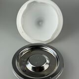 60s 70s ceiling lamp or wall lamp by Limburg Leuchten Germany glass chrome