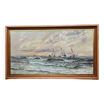 A. Claessens. Seascape. Large format.