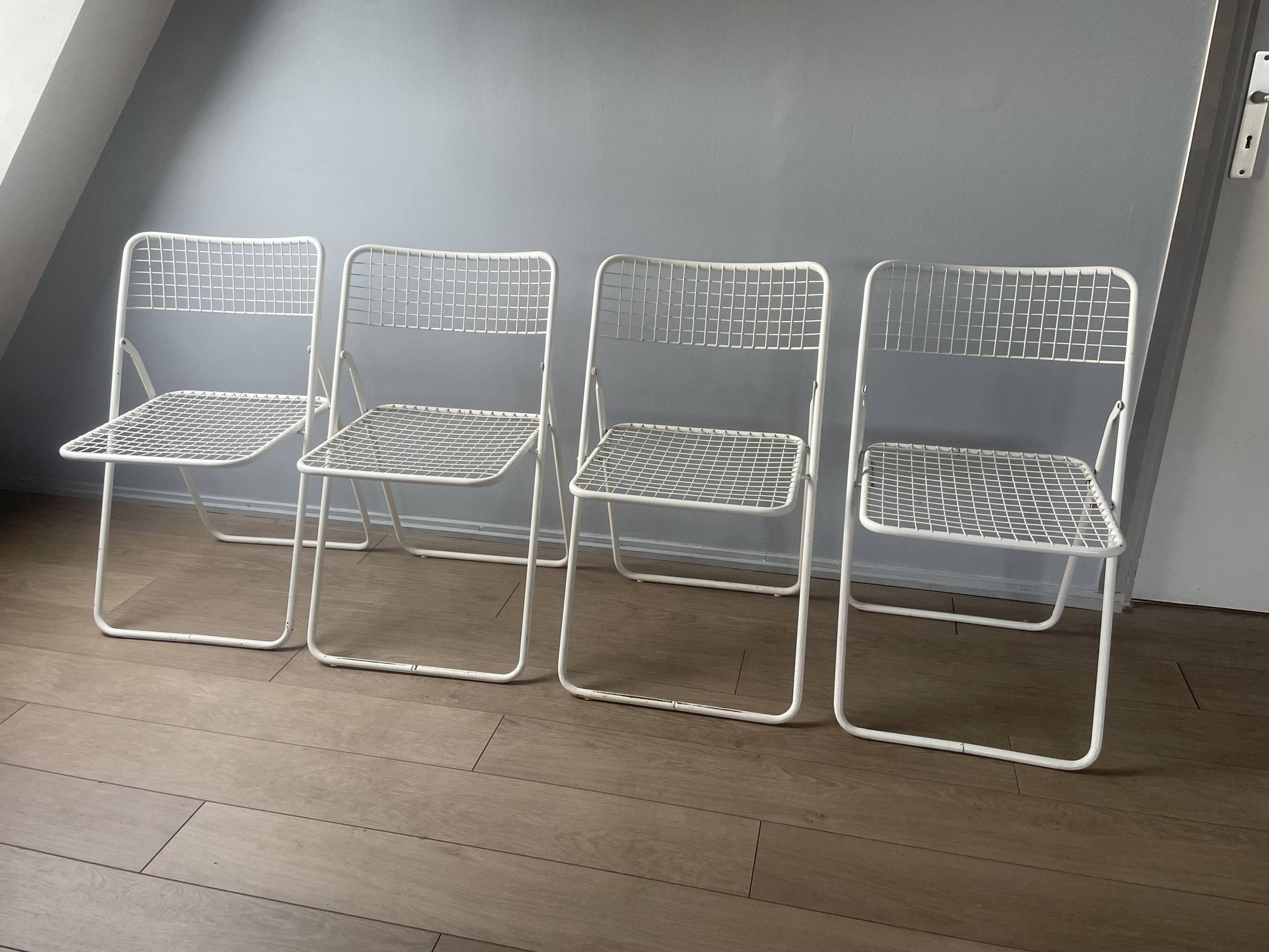 4 chaises pliantes vintage « Ted Net »