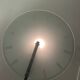 Rare designer dial lamp in cast steel