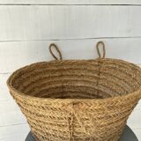 XXL woven straw basket