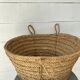 XXL woven straw basket