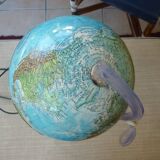 Bright globe world map