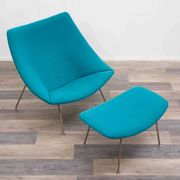 Oyster armchair with ottoman by Pierre Paulin for Artifort