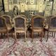 Suite of 8 Louis XV style chairs in canning