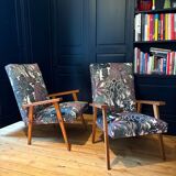 Pair of restored Scandinavian armchairs