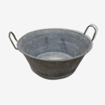 Bassine en zinc ancienne