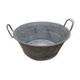 Bassine en zinc ancienne