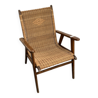 Wicker armchair