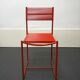4 chaises rouges Spaghetti de Giandomenico Belotti pour Alias
