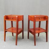 Paire de tables de chevet années 50
