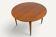 Round extendable dining table in teak – 1960s
