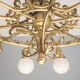 Decorative brass chandelier, 1980s