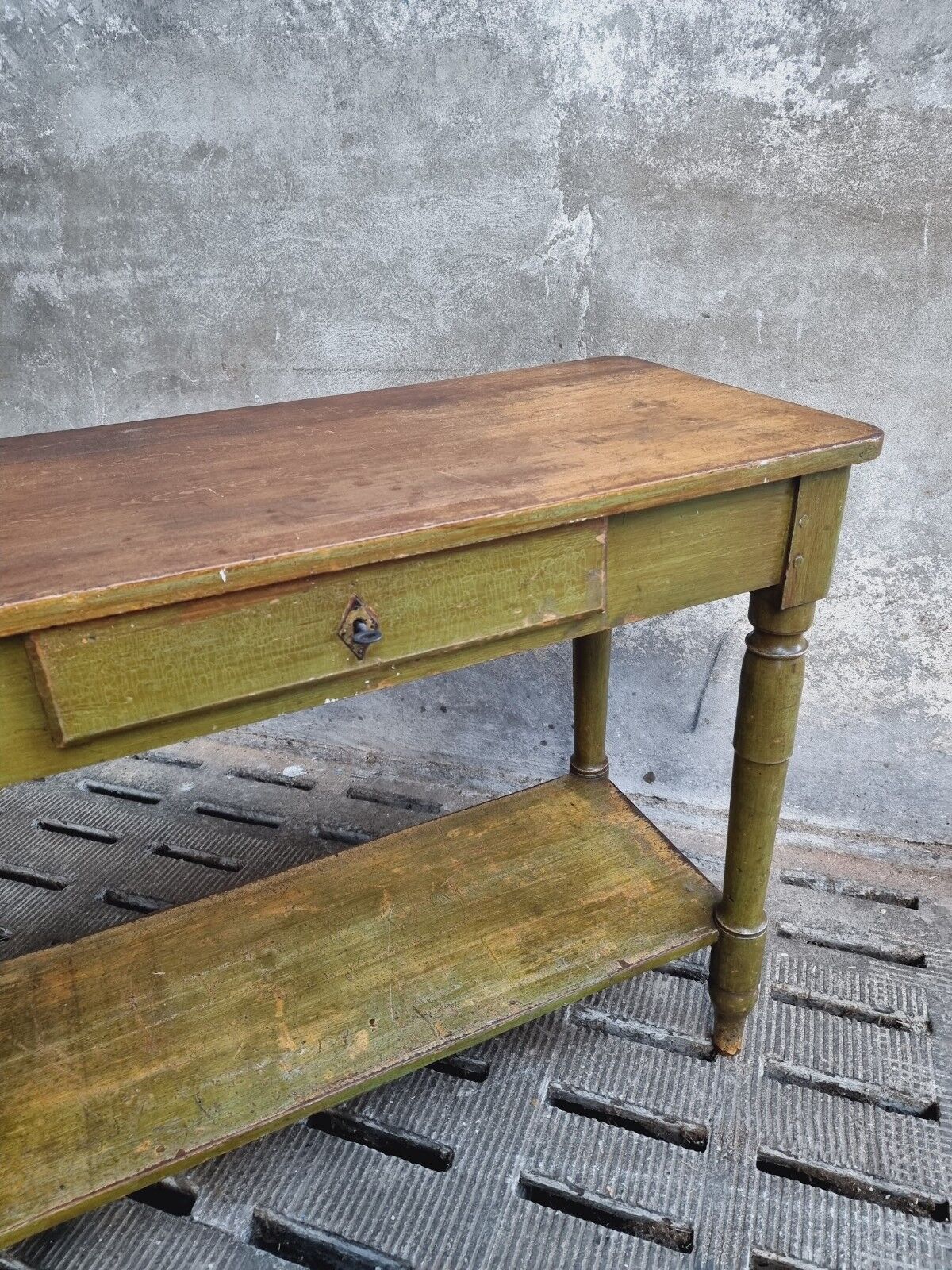 Antique counter side table wall table shop counter