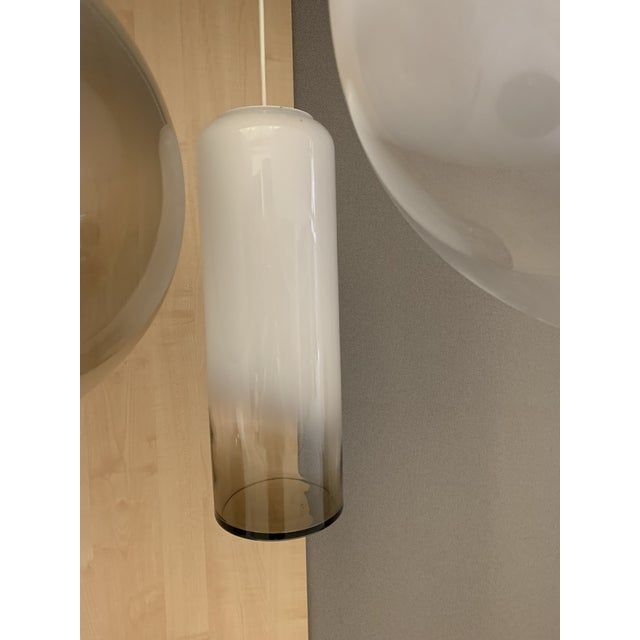 Contemporary smoked-fumè vanished white in murano