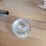 Glass candle holder