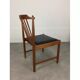 4 Scandinavian teak chairs with bars, 60s