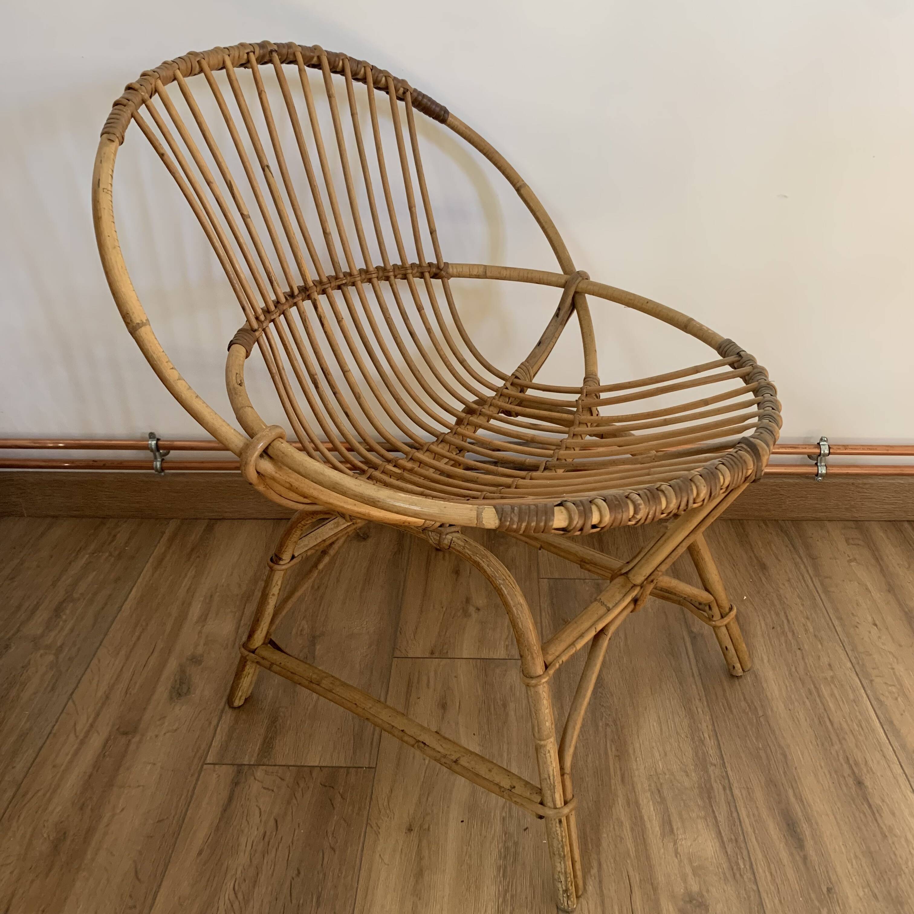 Rattan armchair