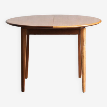 Table à manger extensible, ronde à ovale, années 1970