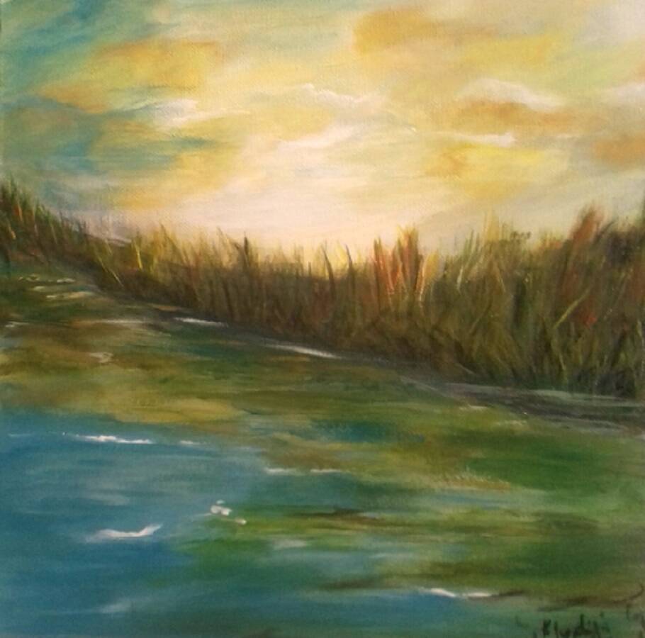 Landscape painting, original signed work