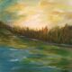 Landscape painting, original signed work