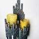 Set Of Double Chalice Brutalist Wall Lamp By Marcel Fantoni, Italy, 1960S
