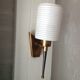 Wall light opaline and brass