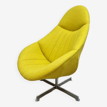 Vintage Dutch design swivel lounge chair